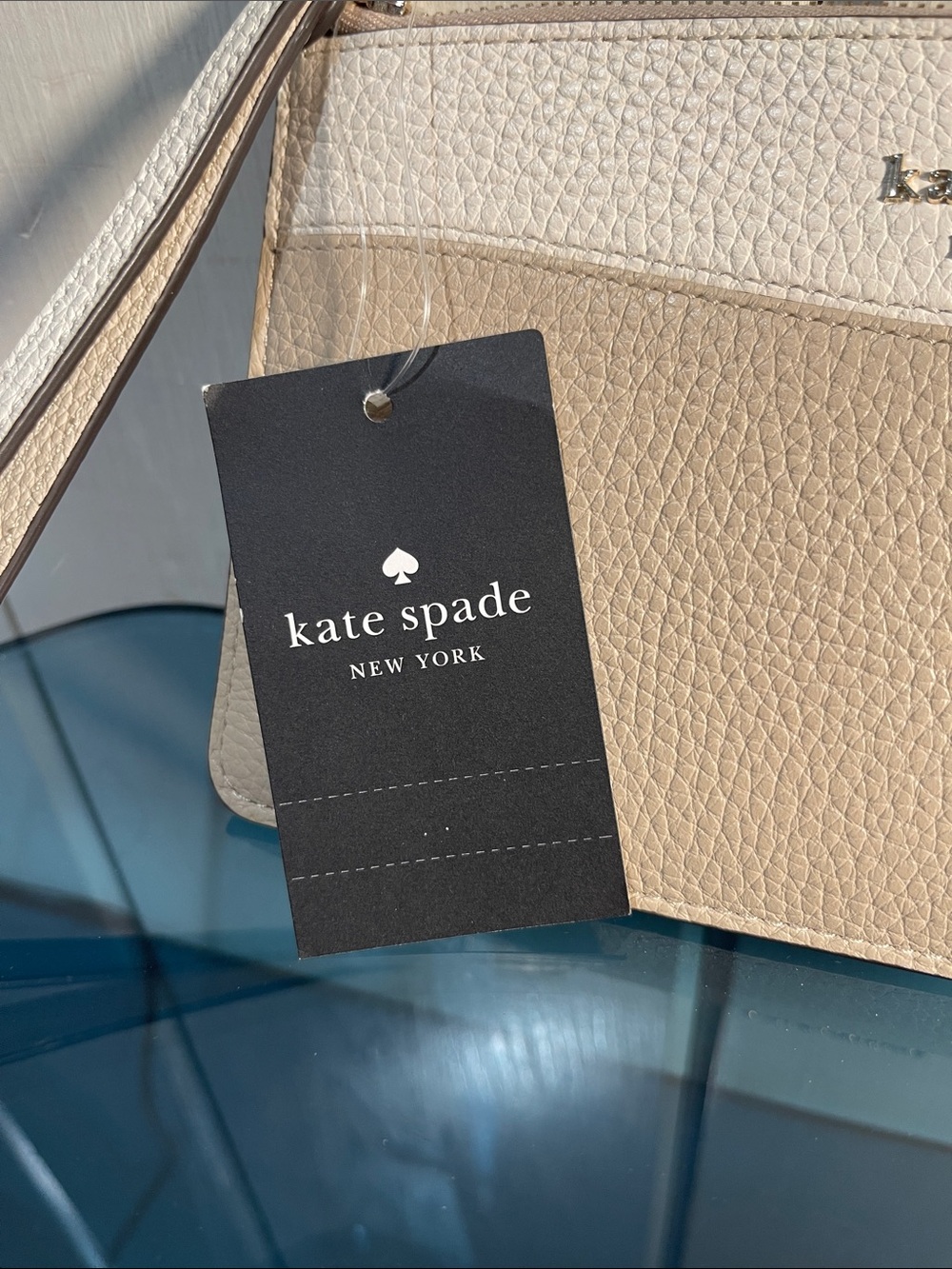 Kate Spade Lucy Colorblock Pebbled Leather Medium L-zip Wristlet NWT KE575 - Picture 3 of 9